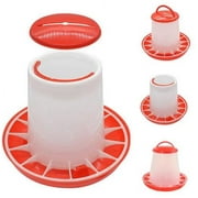 Cheers.US Lightweight Hanging Chicken Feeder with Lid 18.5 cm Capacity